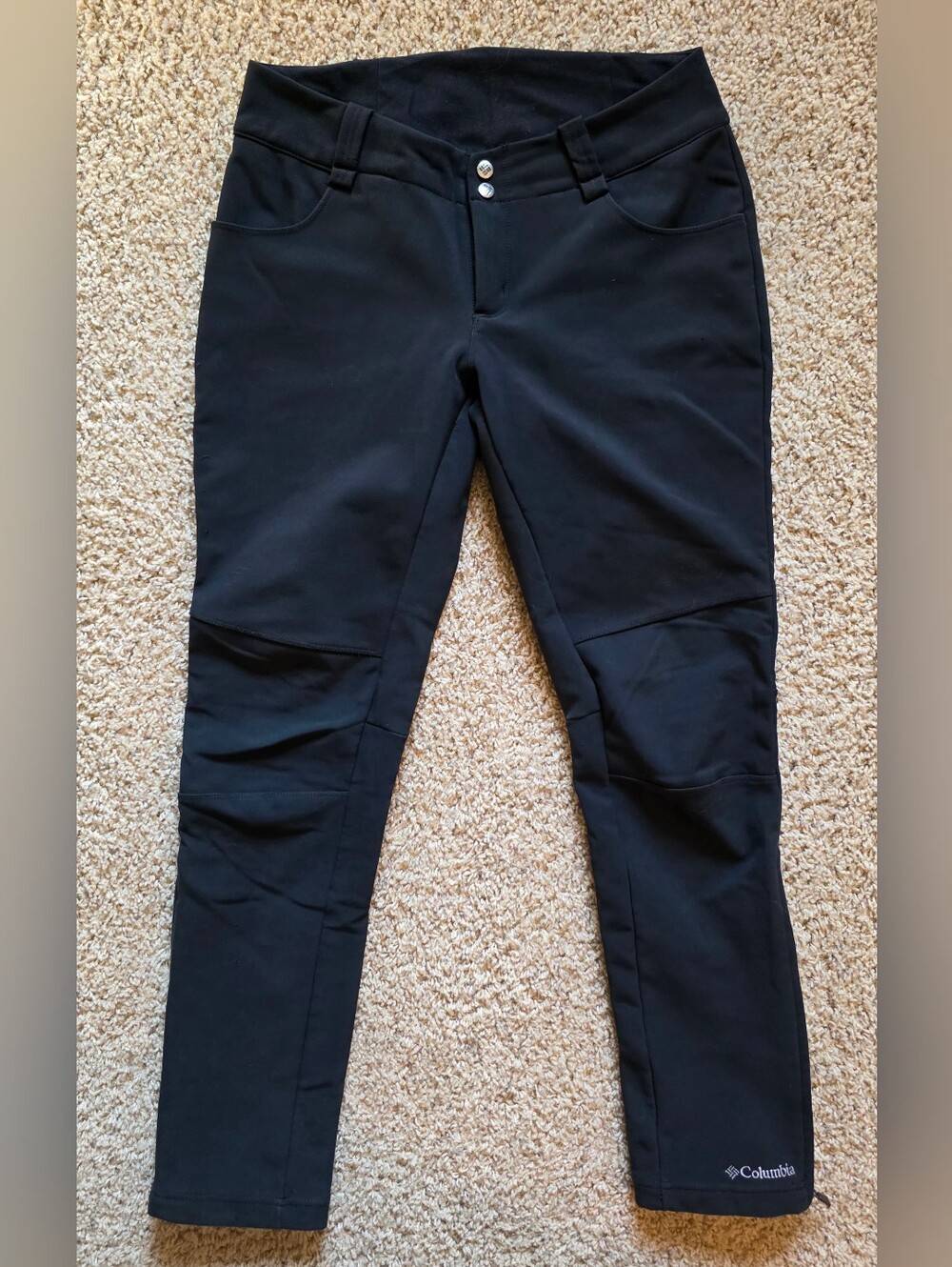 Columbia Pants Omni Wind Block Fleece Lined Soft Shell Ski Pants Women's 10
